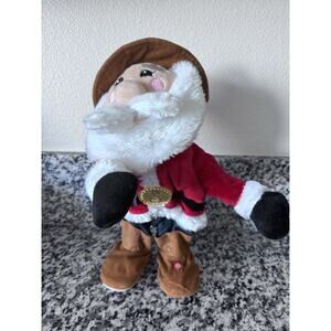 Gemmy Animated Cowboy Western Santa Christmas Dance Groove OLD TOWN ROAD